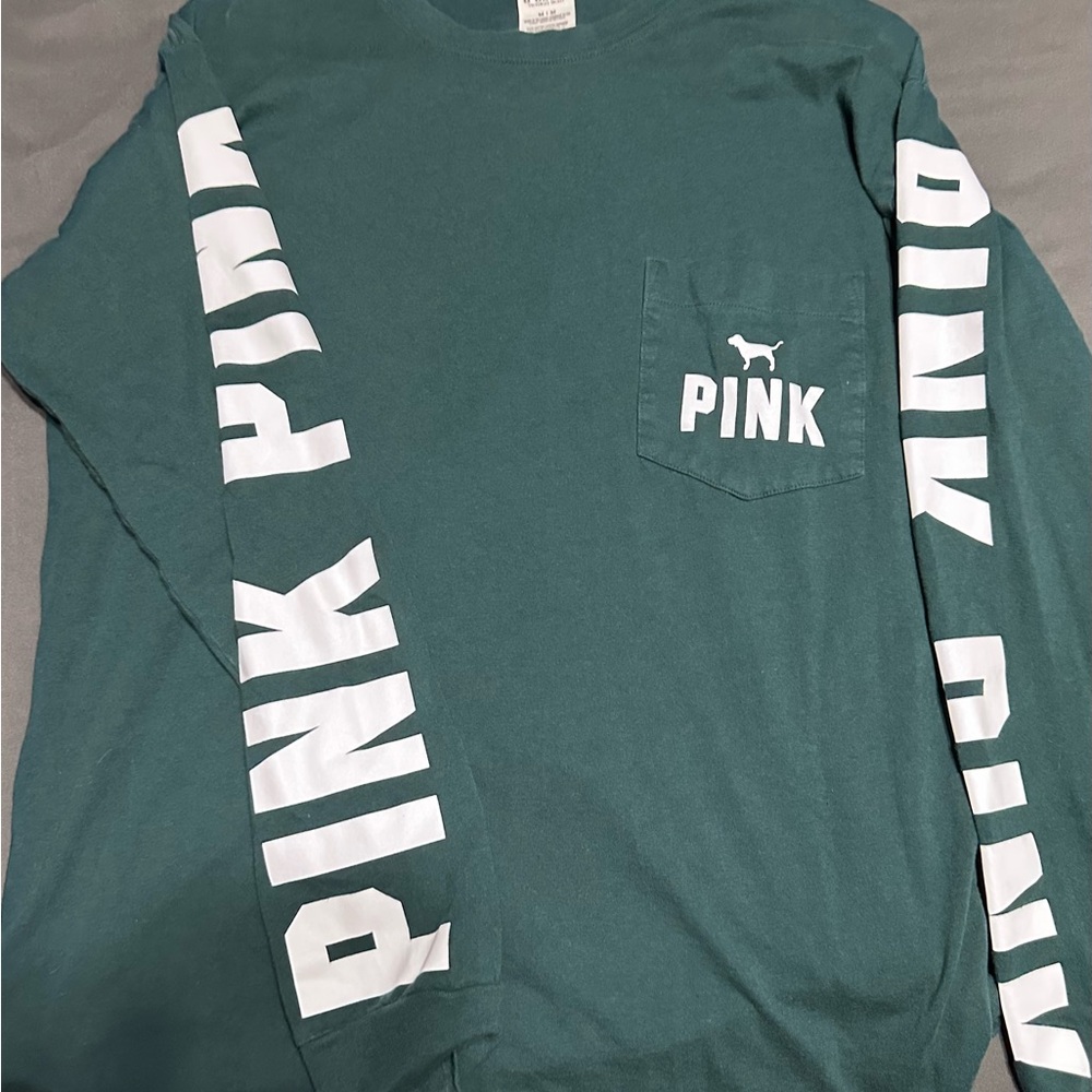 Victoria's Secret Teal PINK Logo Shirt